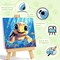 Sea Turtles Paint by Numbers Kit for Kids – 8×8" DIY Canvas with Frame & Easel, Acrylic Painting Set for Ages 6–12, Perfect for Gifts and Home Decor